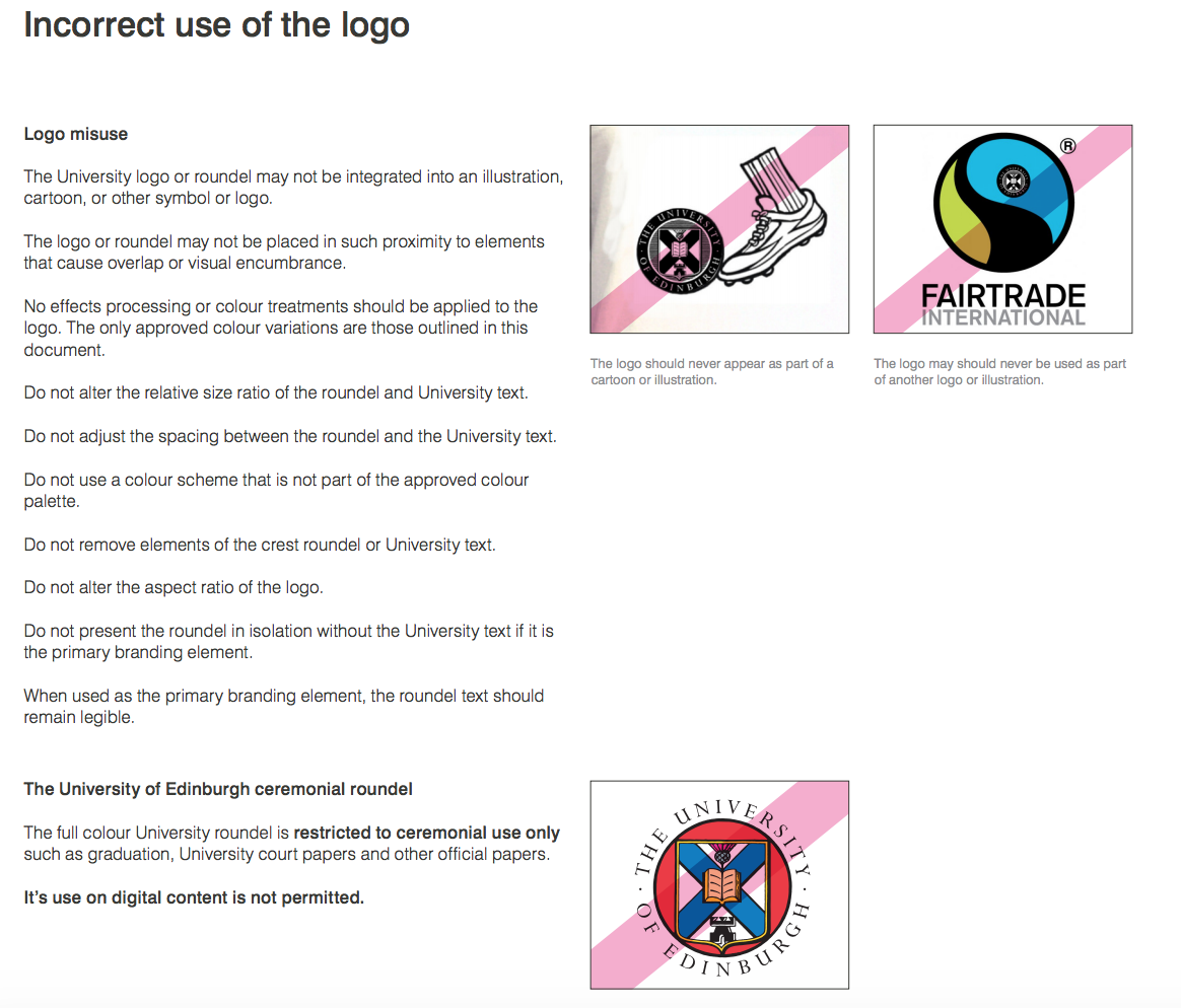 Uso incorrecto del logo